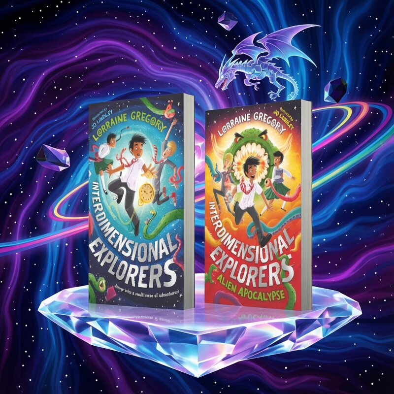 Interdimensional Explorers 2册 跨次元探险家系列 太空冒险故事 青少年章节小说