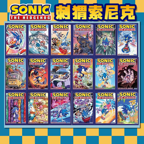 英文原版 刺猬索尼克 音速小子 Sonic the Hedgehog 全彩漫画小说 超音鼠动漫 索尼克塔尔斯夏特冒险故事 Ian Flynn