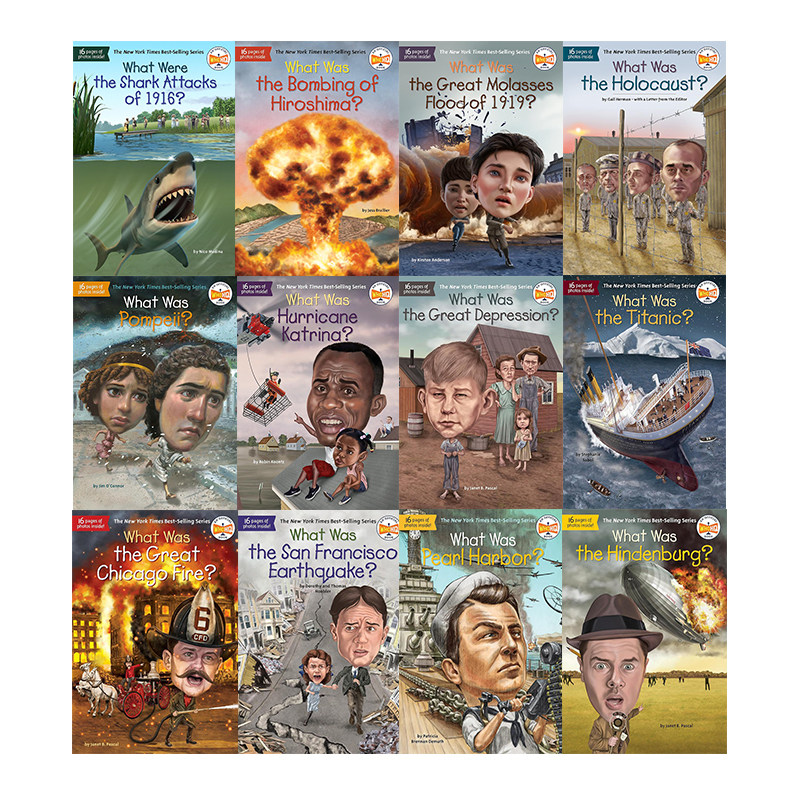 预售 历史事件灾难事件 12册 Who HQ Disasters Who Was Who Is What is 旧金山大地震 英文原版 非虚构百科桥梁章节小说