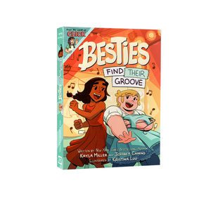 英文原版 Besties: Find Their Groove 儿童奇幻冒险漫画书小说 畅销书作家 Kayla Miller
