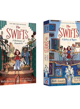 英文原版 The Swifts 斯威夫特一家 2册合售 A Gallery of Rogues/A Dictionary of Scoundrels 无赖画廊 恶棍词典 Beth Lincoln