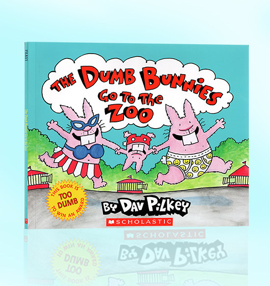 英文原版绘本 the dumb bunnies go to the zoo 疯狂的兔子去动物园