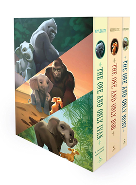 英文原版 The One and Only Ivan, Bob, and Ruby 3册盒装 纽伯瑞奖得主 Katherine Applegate 儿童课外阅读 纽约时报畅销