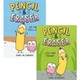 小说 Eraser Pencil 英文原版 精装 2册合售 儿童图像式 铅笔和橡皮擦 全彩漫画绘本