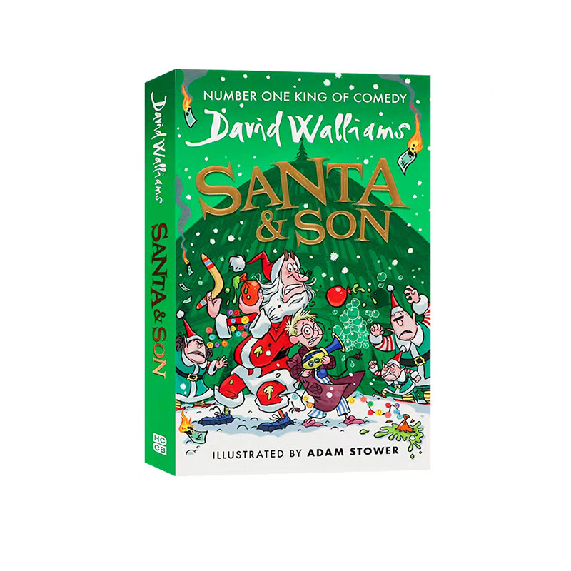 英文原版 David Williams 新作 Santa & Son 圣诞老人和儿子 圣诞节 大卫威廉姆斯幽默小说