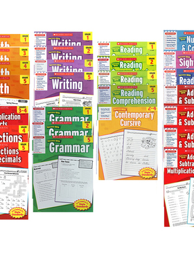 学乐成功系列 Captivate Educate系列 Adventure in Writing  Reading阅读 Sight Words常见字 英文原版小学生家庭练习册