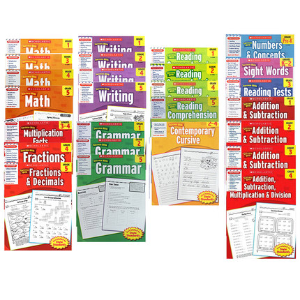 学乐成功系列 Captivate Educate系列 Adventure in Writing  Reading阅读 Sight Words常见字 英文原版小学生家庭练习册