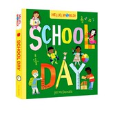 World Jill 开学日 你好科学小世界 Books Day McDonald 幼儿STEM启蒙图画书 Doubleday School 纸板书 Hello 英文原版