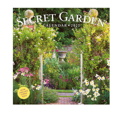 英文原版 The Secret Garden Wall Calendar 2020 庭院 全彩插画新年日历礼品 Workman出品