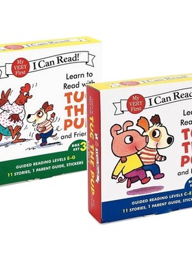 英文原版绘本 I can read my very first 入门级分级读物 Learn to Read with Tug the Pup and Friends Box Set 24册盒装