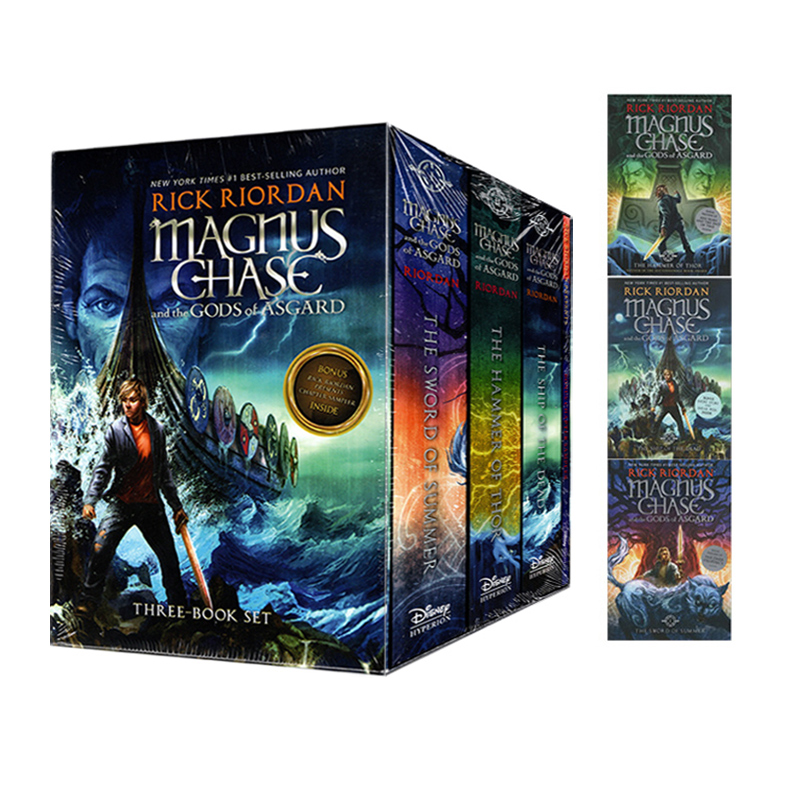 英文原版 波西杰克逊第四季 马格纳斯与仙宫之神 3册礼盒装 Percy Jackson Magnus Chase and the Gods of Asgard