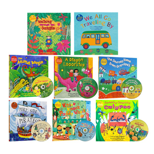 Barefoot Books 韵文与歌谣系列 8册 廖彩杏有声书单  We All Go Traveling By  亲子互动学习 图画书 Sing Along With Me