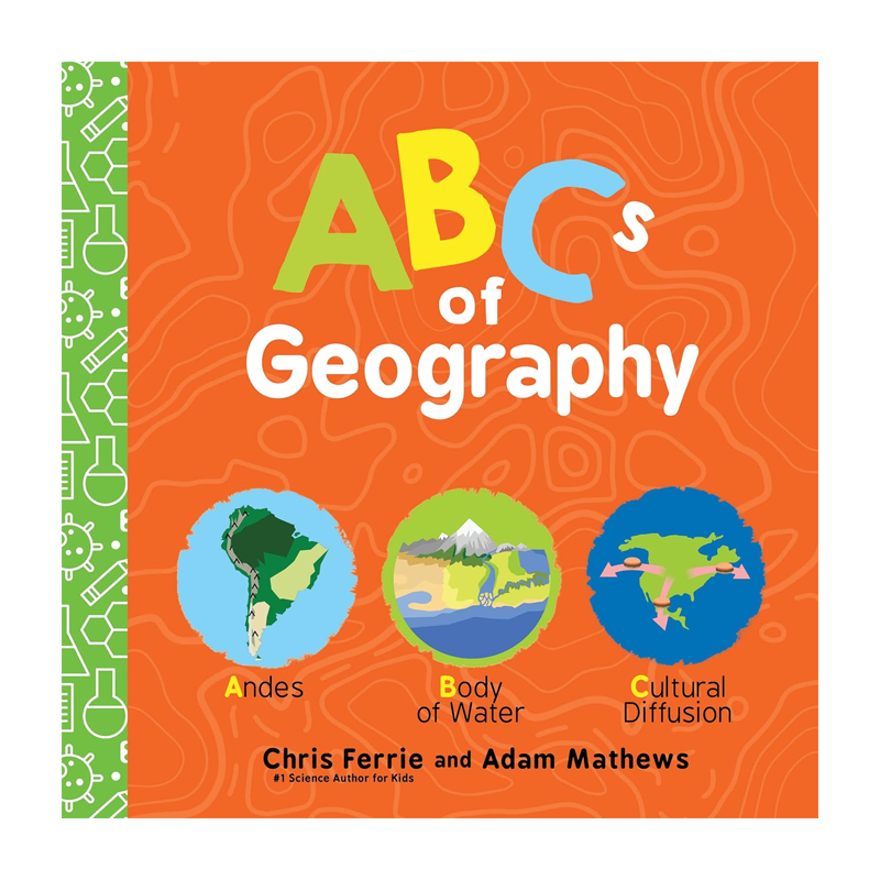 宝宝智学园 幼儿工程院 Baby University 英文原版 ABCs of Geography 地理ABC 儿童启蒙认知纸板绘本 STEM扎克伯格推荐