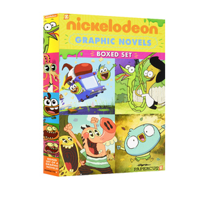 英文原版 Nickelodeon Boxed Set 4册盒装 儿童幽默漫画读物合集 尼克国际儿童频道动画绘本 儿童英语课外阅读