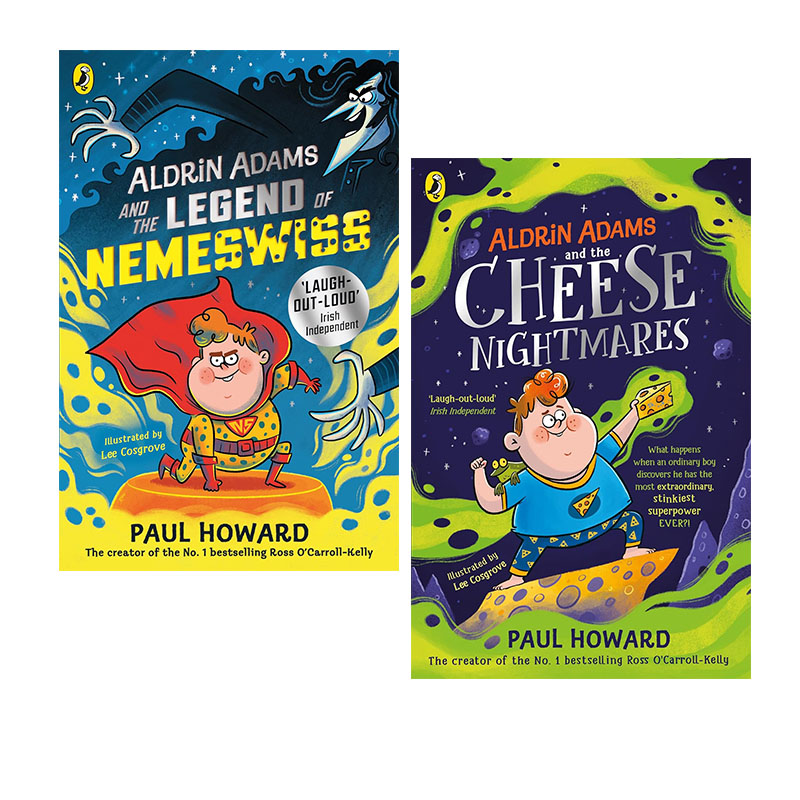 预售 阿尔德林亚当斯系列 2册 和奶酪噩梦/和复仇女神的传说Aldrin Adams and the Cheese Nightmares英文原版 儿童幽默奇幻章节书