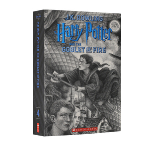 Fire JK罗琳科幻小说 Harry The Goblet and 20周年美国版 Potter 哈利波特与火焰杯 英文原版 哈利波特