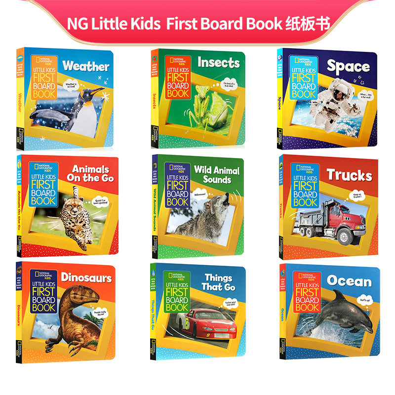 geographic kids little kids first board book 恐龙/海洋/天气 儿童