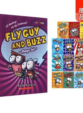 Fly Guy And Buzz 苍蝇小子分级读物15册 全彩英语初级章节桥梁书 儿童趣味读物 中小学生阅读Tedd Arnold 英文原版绘本