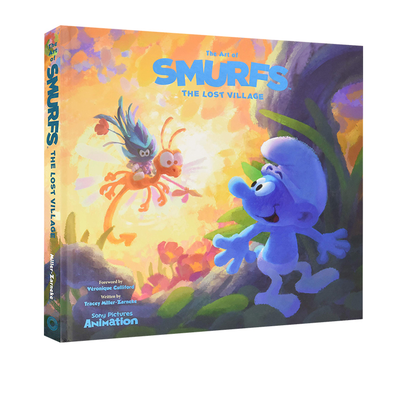 蓝精灵 寻找神秘村 艺术画册 电影设定集 英文原版 The Art of Smurfs The Lost Village 大开本精装