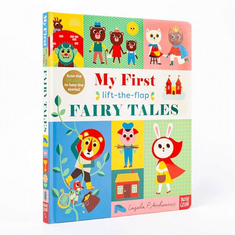 My First Lift-The-Flap Fairy Tales 童话故事纸板翻翻书 英文原版 幼儿经典童话故事互动翻翻书 Nosy Crow大嘴鸟