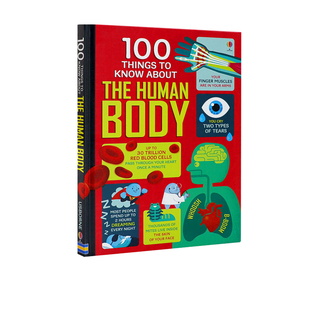 预售 关于人体的100件事 Usborne大发现系列 100 things to know about Human Body 精装英文原版 尤斯伯恩青少年科普百科知识绘本