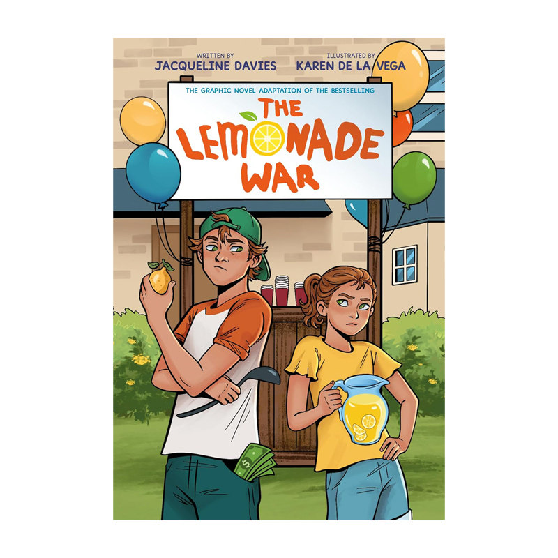 预售 英文原版 The Lemonade War Graphic Novel The Lemonade War 柠檬水战争 第1本 全彩漫画版 儿童理财经济悬疑多元化小说