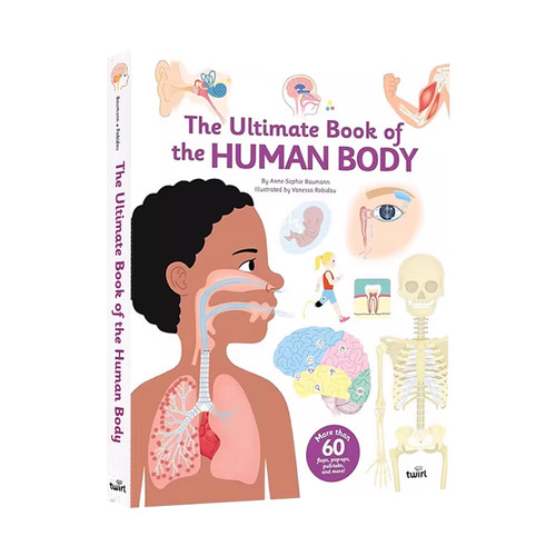 英文原版 The Ultimate Book of the Human Body 人体终极之书 立体机关操作书 STEM启蒙科普绘本 Twirl法国艺术品牌
