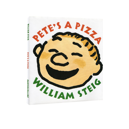 英文原版 Pete's a Pizza 精装 儿童幽默图画故事书 漫画名家威廉 史塔克William Steig