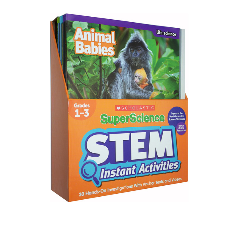 1-3年级 小学低年级 英文原版 SuperScience STEM Instant Activities Grades1-3 儿童科学物理/生命/地球 15册 含教学笔记