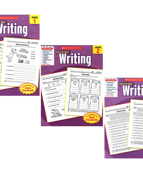 写作训练 学乐成功系列 Scholastic Success with Writing 3册 小学生家庭英语练习册 英文原版