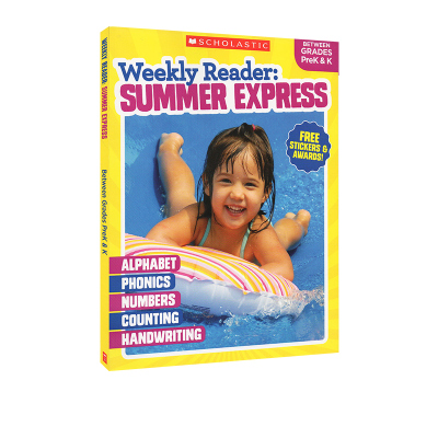 英文原版 Weekly Reader Summer Express PreK-K 学乐小学生低年级综合练习册