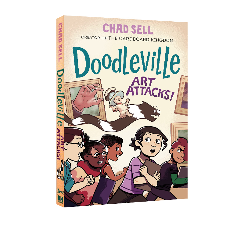 【自营】英文原版 #2 Doodleville Art Attacks!  全彩漫画绘本图画书 艺术启蒙 教师推荐青少年课外推荐阅读图像式小说