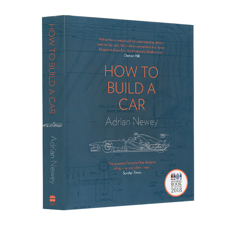 预售 英文原版 如何造一辆车 How to Build a Car F1设计师Adrian Newey自传 如何打造F1赛车 艾德里安纽维