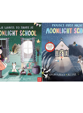 英文原版 Moonlight School 2册 英语启蒙图画故事Nosy Crow Stories Aloud 赠官方音频