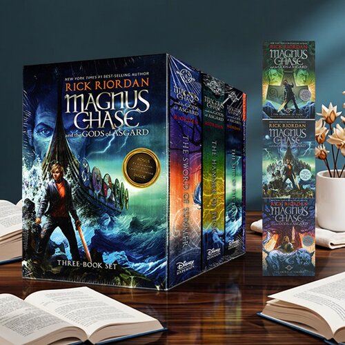 预售 英文原版 波西杰克逊第四季 马格纳斯与仙宫之神 3册礼盒装 Percy Jackson Magnus Chase and the Gods of Asgard