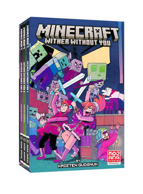 预售 英文原版Minecraft Wither Without You Boxed Graphic Novels 我的世界 凋灵之战3册盒装 Graphic Novel 儿童冒险故事游戏书