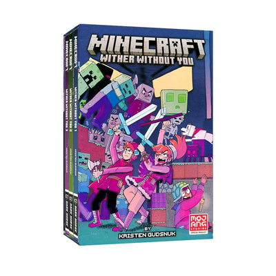 英文原版Minecraft Wither Without You Boxed Graphic Novels 我的世界 凋灵之战3册盒装 Graphic Novel 儿童冒险故事游戏书