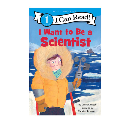英文原版 I Want to Be a Scientist 我想成为一名科学家 I Can Read 职业认知绘本 儿童英语分级读物