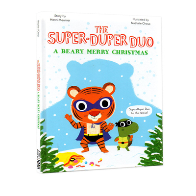 英文原版 A Beary Merry Christmas 精装 圣诞主题 儿童冒险漫画全彩绘本图画书故事 The Super-Duper Duo系列