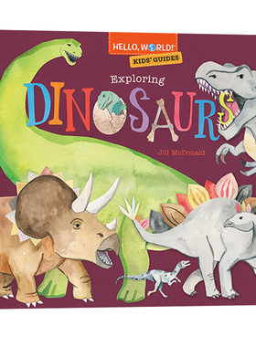 英文原版 Hello World Kids' Guides:Exploring Dinosaurs 你好科学手册 精装 探索恐龙 英文原版 少儿科普百科绘本图画书