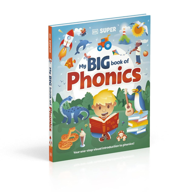 预售 DK 我的拼音大书 DK Super Phonics My Big Book of Phonics 英文原版 儿童自然拼读读物学习参考书 精装 亲子共学工具书
