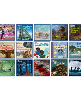 【级别18 紫色套装C】Collins big cat White C 15册合售 柯林斯大猫系列分级阅读 英文原版故事绘本