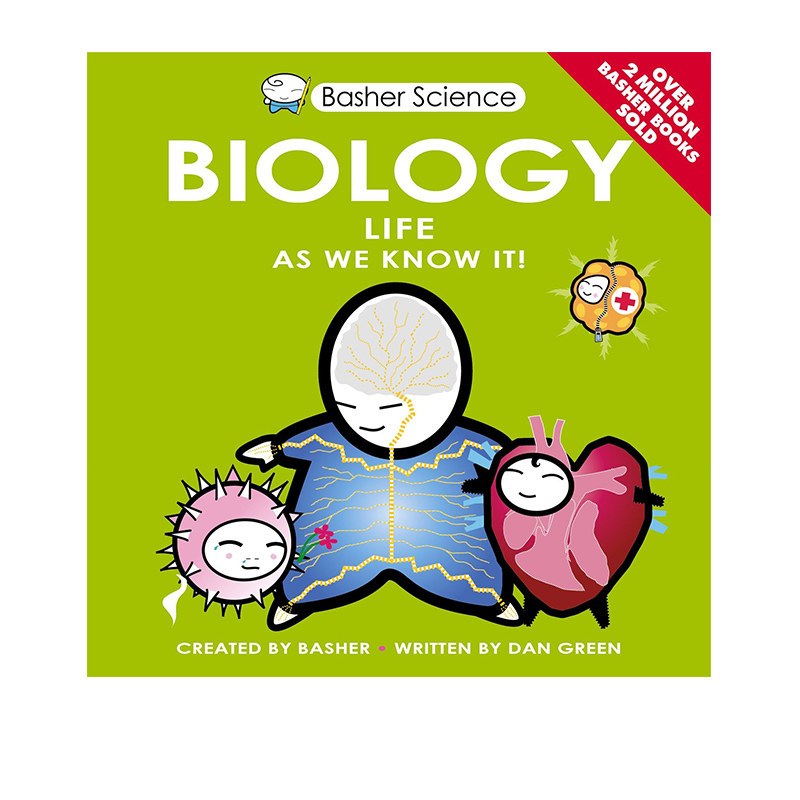 预售 英文原版 basher science biology 巴舍科学 生物学 小学生课外