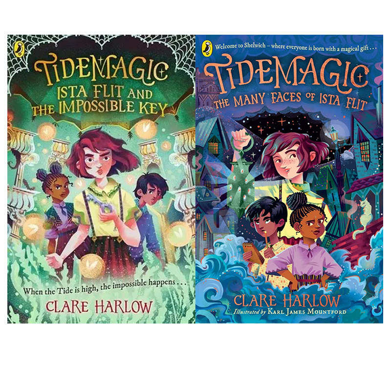 英文原版 潮汐魔法 Tidemagic 2册 儿童奇幻插画章节书 魔法奇幻冒险故事 2025水石童书奖