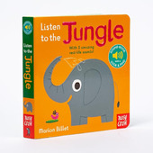 Billet 纸板发声书 小小音乐厅 the 我 Listen 大嘴鸟 听丛林 英文原版 Crow Jungle Nosy 法国艺术家Marion