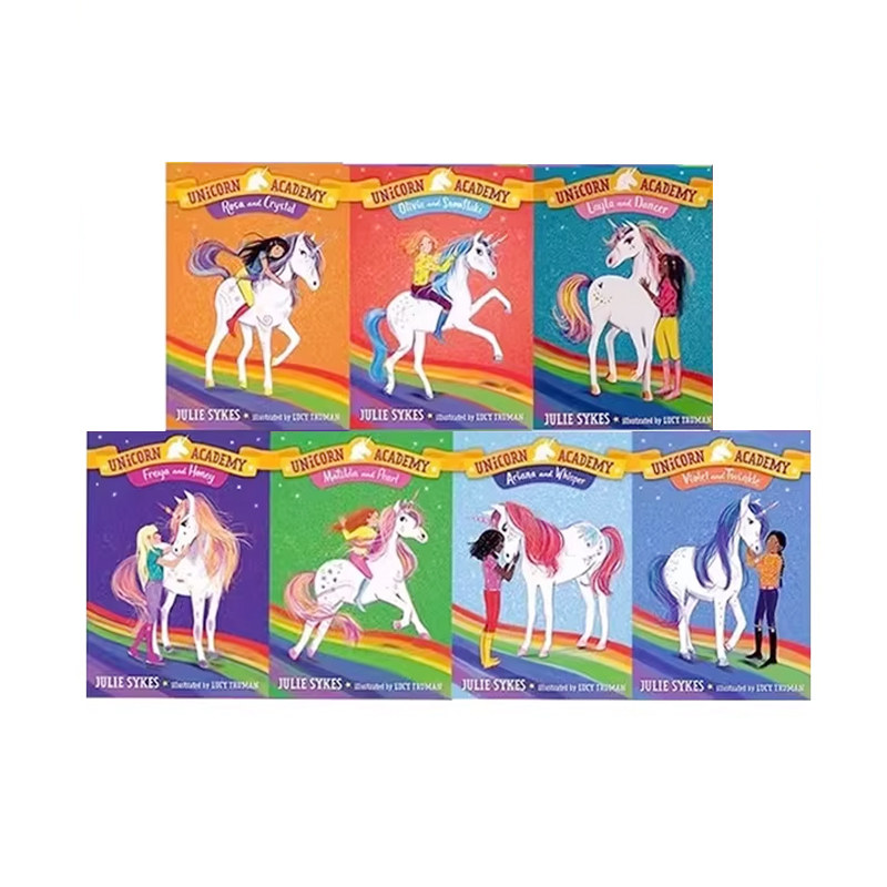 英文原版 Unicorn Academy 独角兽学院 7册合售 冒险故事友谊主题 桥梁章节小说 青少年读物