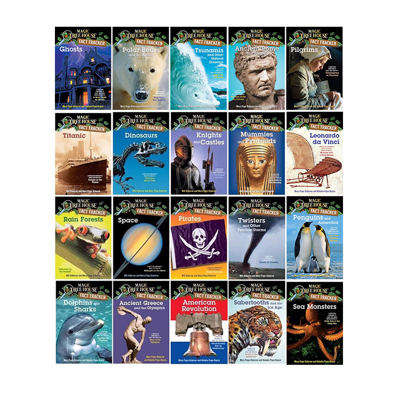 英文原版 神奇树屋小百科 入门套装 20册合售 The Magic Tree House Fact Tracker 儿童章节桥梁小说 课外科普阅读