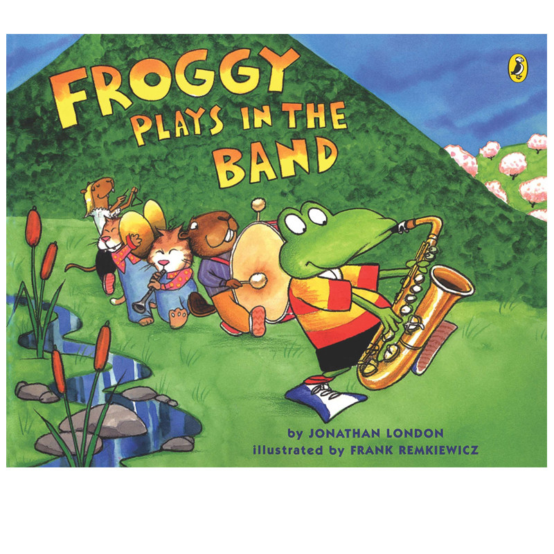 英文原版 froggy plays in the band 青蛙小吉 幼儿心灵成长绘本 儿童