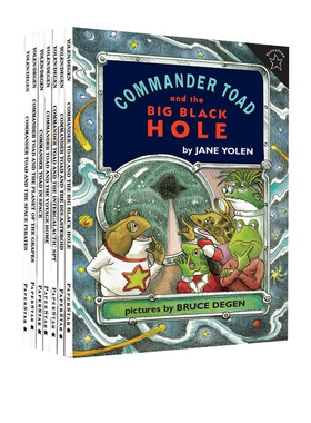 英文原版 Commander Toad in Space 7册 蛤蟆舰队 遭遇深海巨怪 经典科幻儿童章节桥梁书小说 Jane Yolen