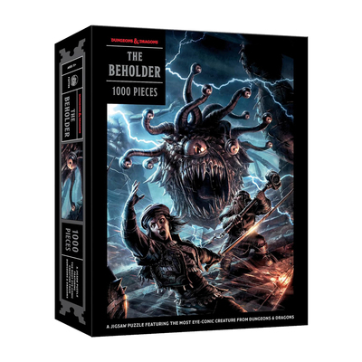 预售 英文原版 Beholder Puzzle 龙与地下城 注视者 邪眼版拼图 含1000块收藏拼图